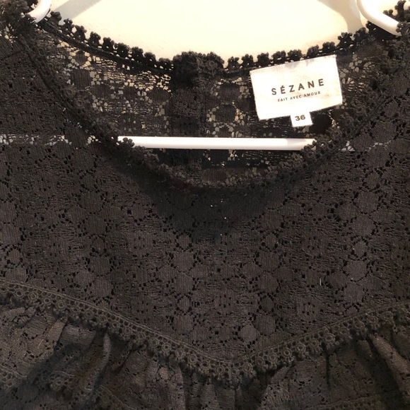 Sezane Ninon Lace top in Black size 36 / 4 (US) - Picture 5 of 5